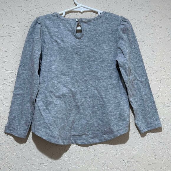 New Girls Size 4T "All You Need Is Love" Shirt Dot & Zazz Valentine's Day Gray - Picture 4 of 8